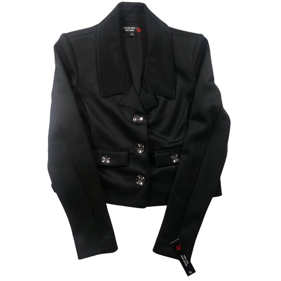 Shelby Rose‎ Women's 2 PC Jacket Skirt Set Black Size 4 - Picture 7 of 12